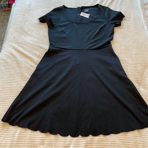 Gap Black Ruffled Dress NWT